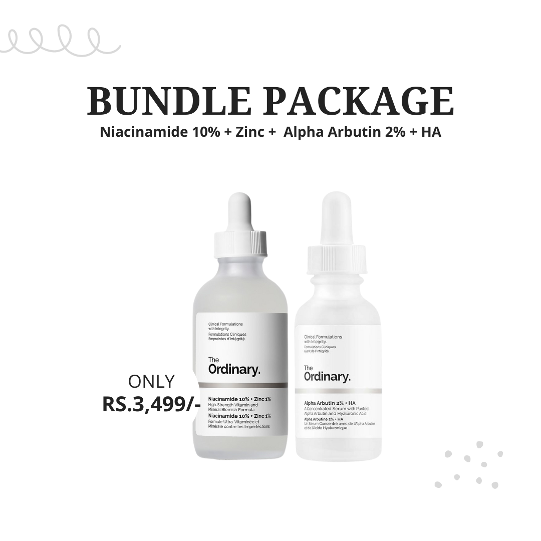 Bundle Package - Niacinamide 10% + Zinc 1% +  Alpha Arbutin 2% + HA