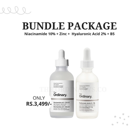 Bundle Package - Niacinamide 10% + Zinc 1% +  Hyaluronic Acid 2% + B5